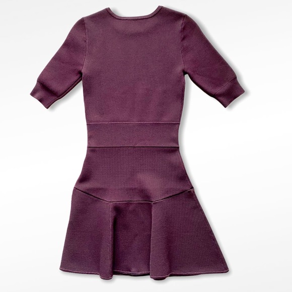 A.L.C. Elbow Sleeve Bandage Flounce Mini Dress XS - Picture 7 of 12